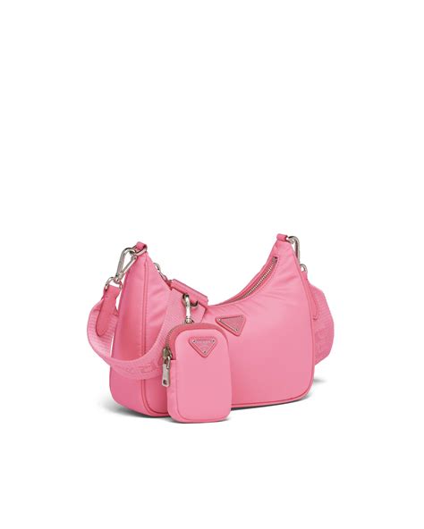 prada tasche rosa nylon